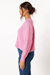 Sarah Knit Sweater - Pink