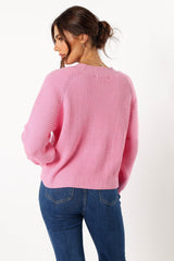Sarah Knit Sweater - Pink