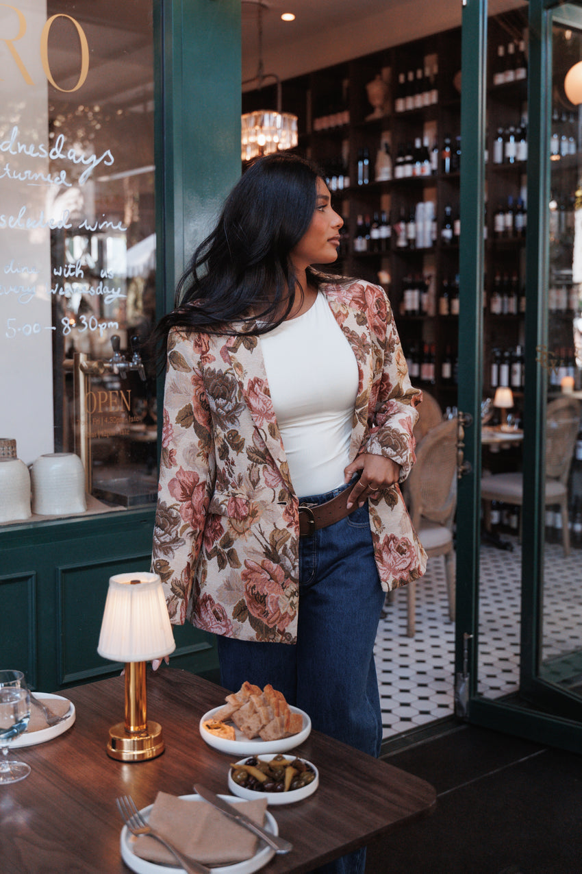 Dawn Oversized Blazer - Floral