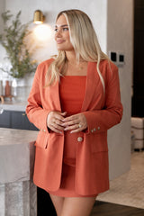 Manhattan Blazer - Rust