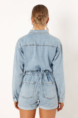 Danielle Romper - Medium Denim
